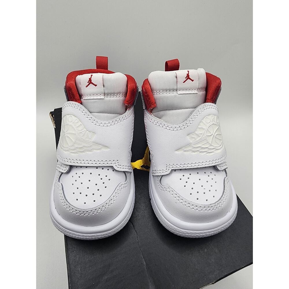 Nike Sky Jordan 1 TD White Varsity Red BQ7196-103 Toddler Size 4c New In Box